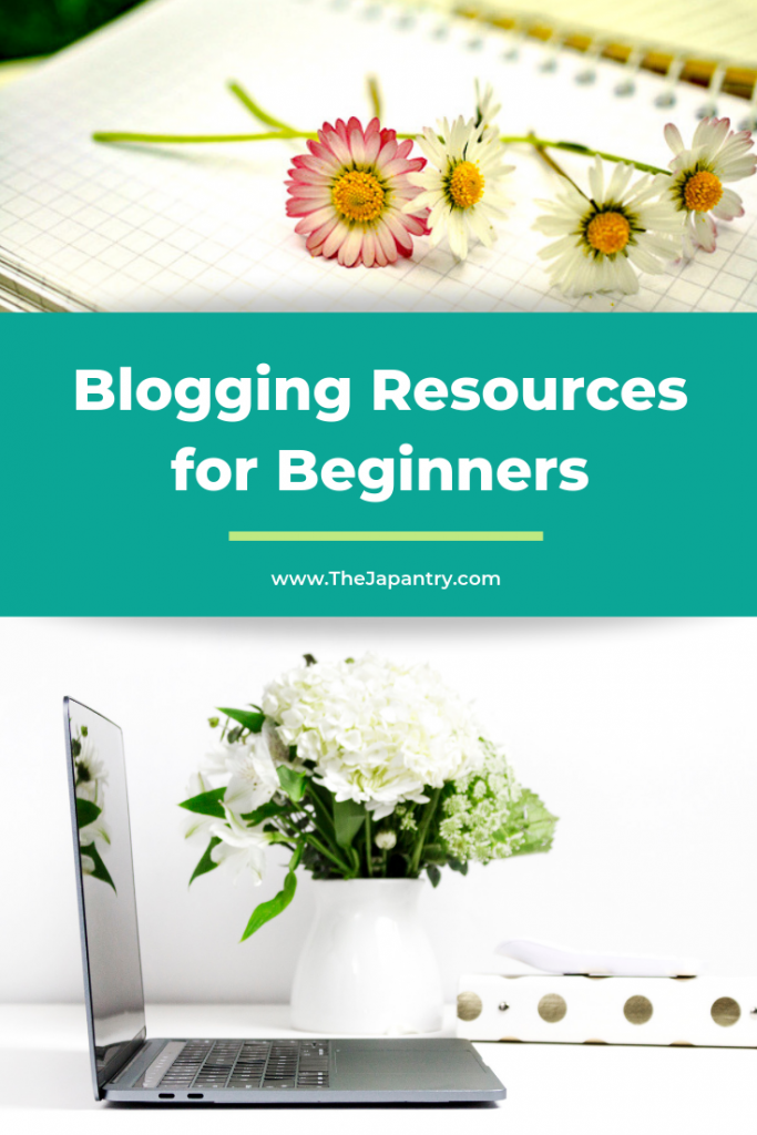 Pinterest graphic for Blogging Resources for Beginners