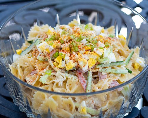 Japanese Pasta Salad Simple Pasta Salad With A Lot Of Flavor The Japantry